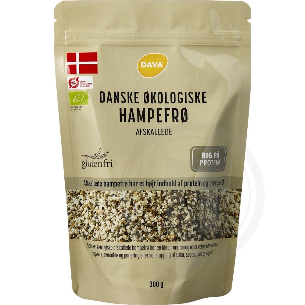 Hampefrø afskallede øko.