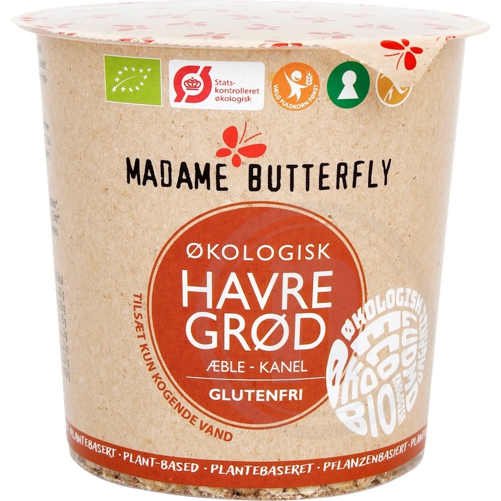 Madame Butterfly Havregrød Æble-Kanel Økologisk