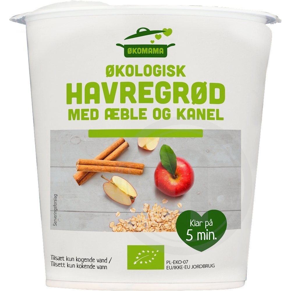 Økomama Havregrød Æble og Kanel Øko