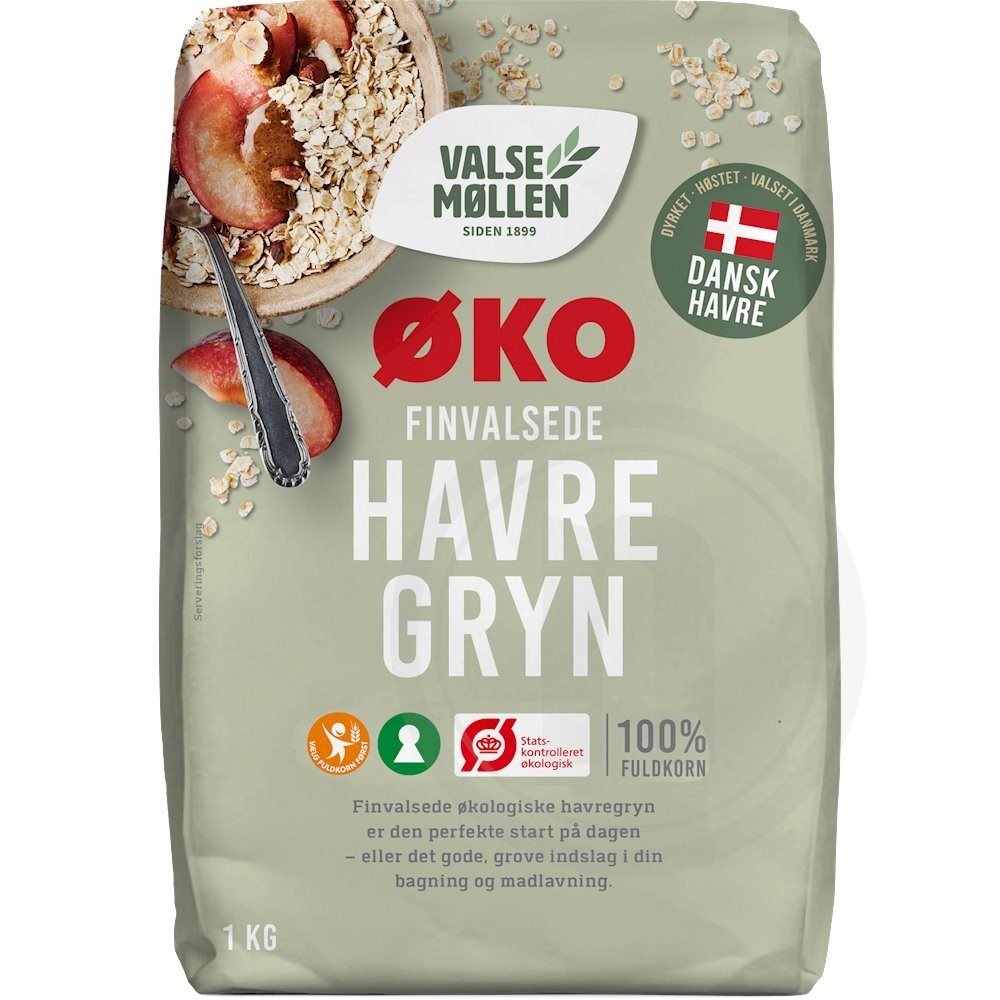 Havregryn (finvalsede) øko.