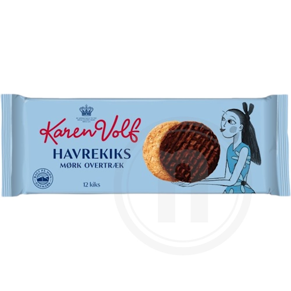 Havrekiks m. mørk overtræk