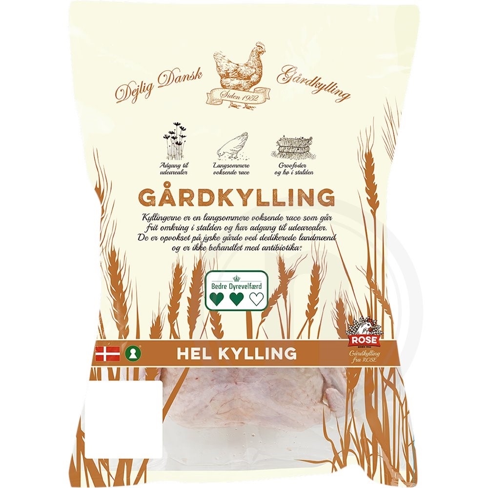Rose Gårdkylling Hel