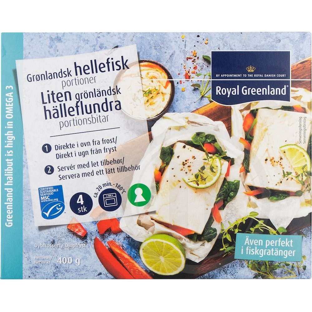 Hellefiskeportioner