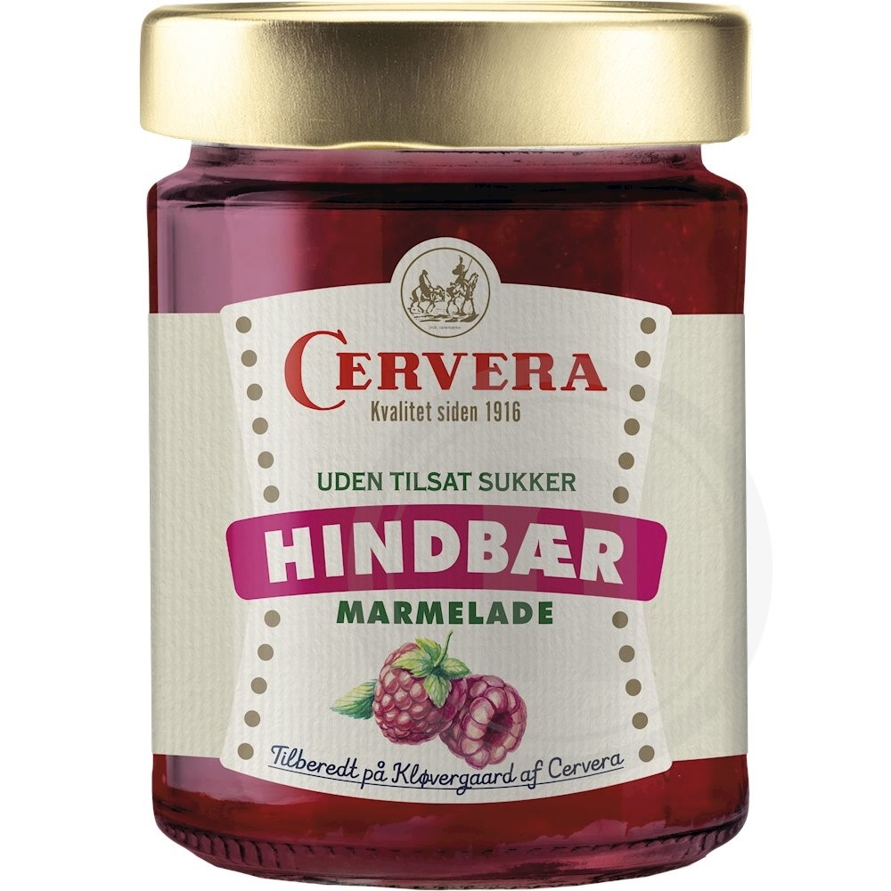 Cervera Hindbærmarmelade uden tilsat sukker