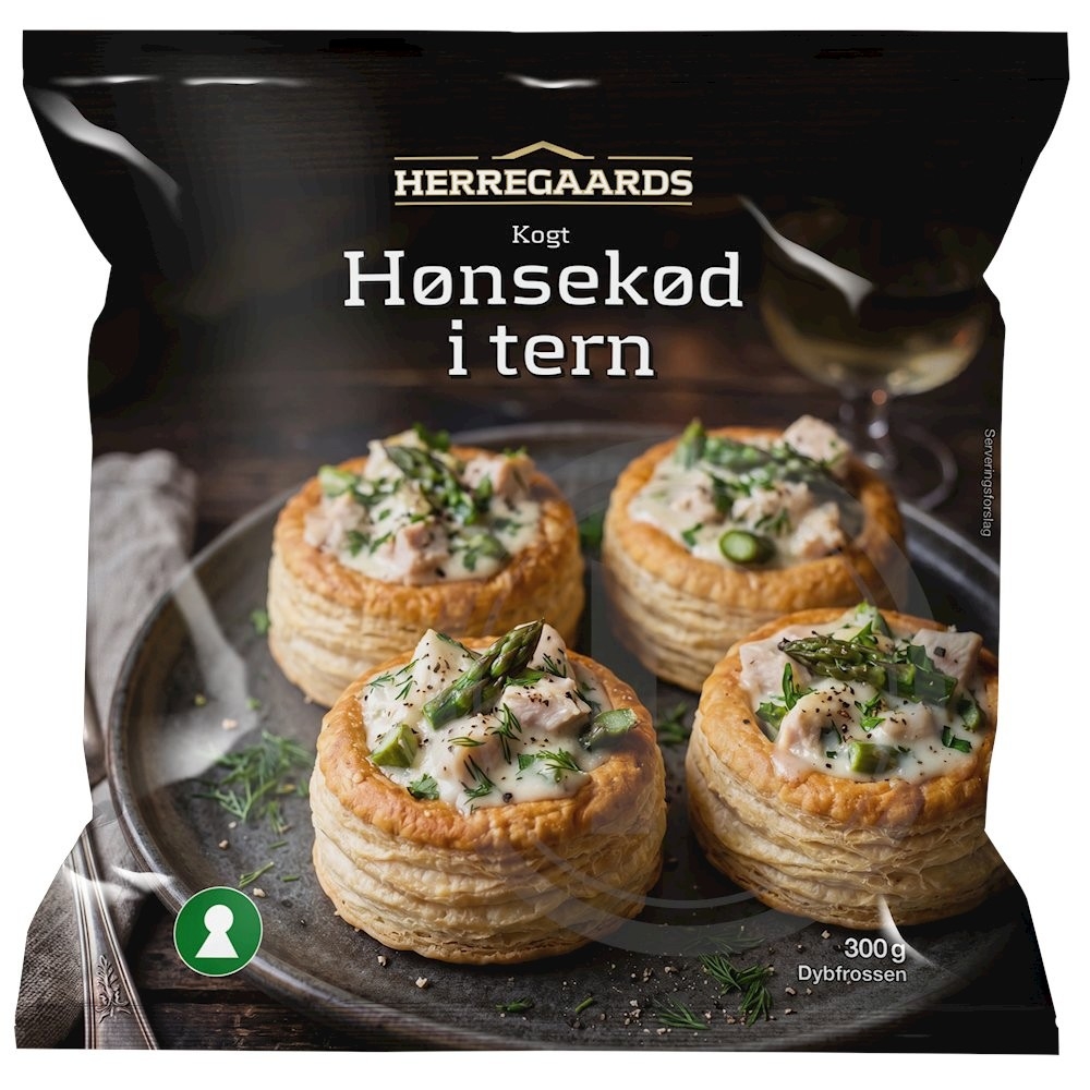 Herregaards Hønsekød i Tern Kogt