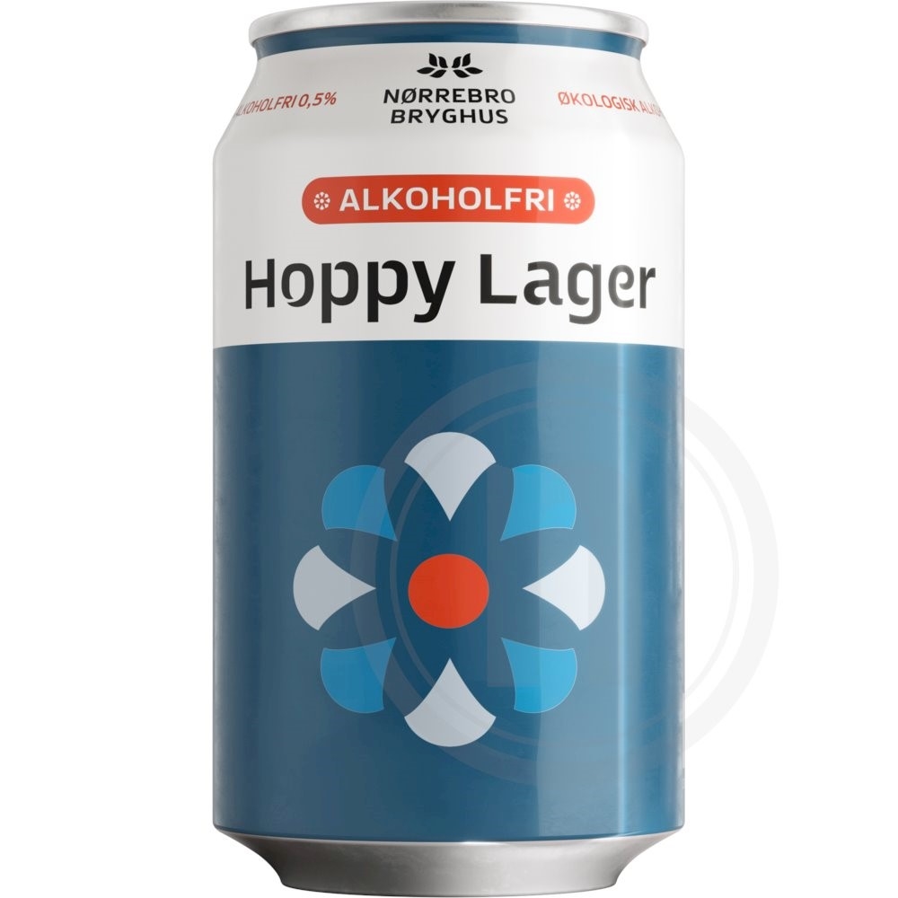 Hoppy Lager øko. (0,5%) (dåse)