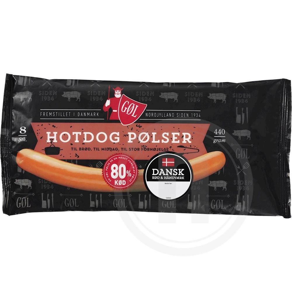 GØL Hotdogpølser røde