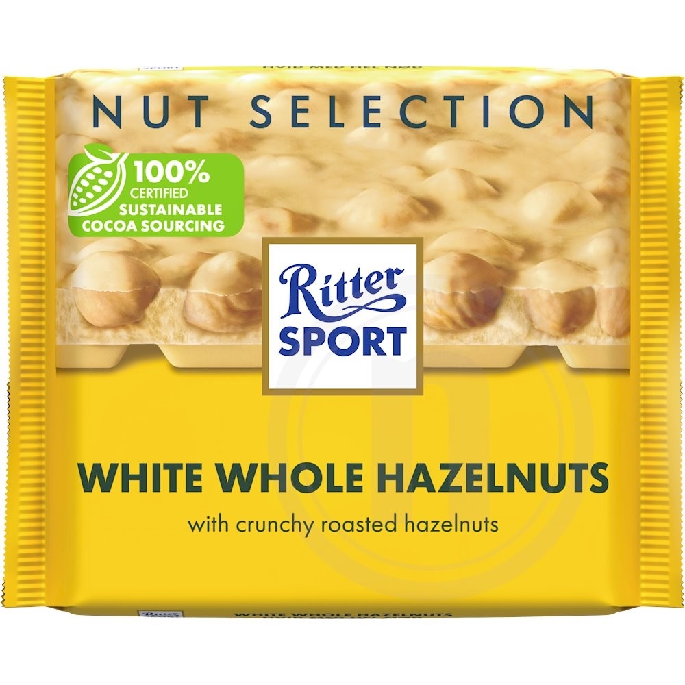 Ritter Sport, Hvid chokolade m. hasselnødder