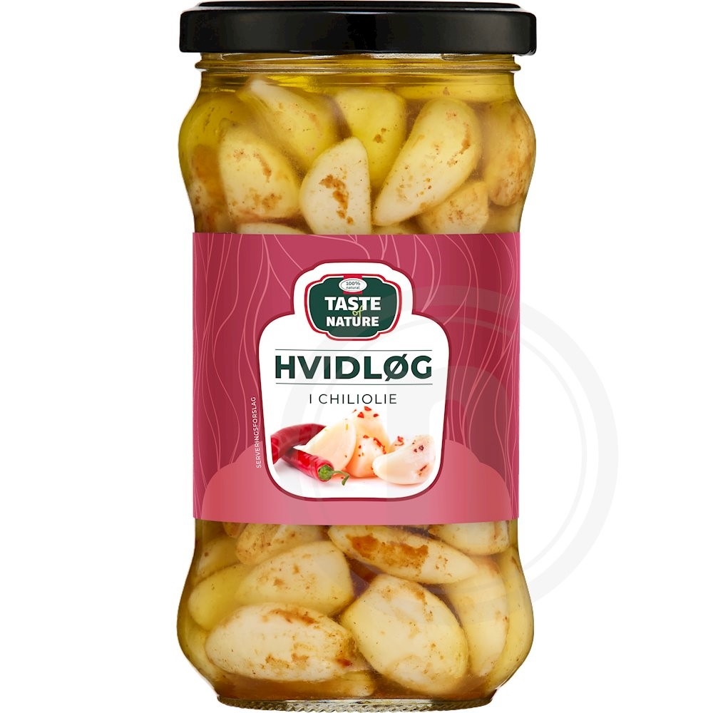Hvidløg i chiliolie