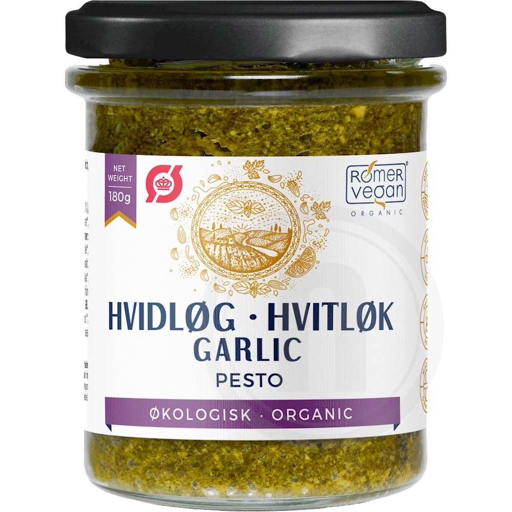 Rømer Vegan Hvidløgspesto øko.