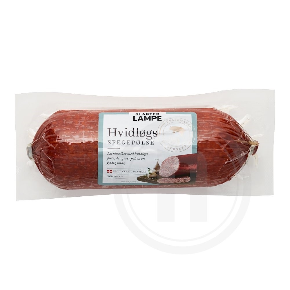 Slagter Lampe, Hvidløgsspegepølse