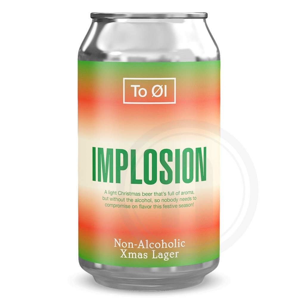 To Øl Implosion Xmas 0,3% Dåse Alkoholfri