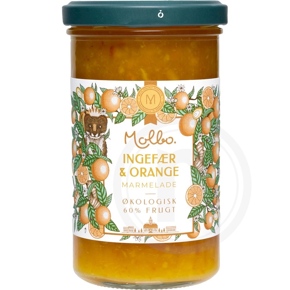 Molbo Rømer Ingefær/Appesin Marmelade Øko.