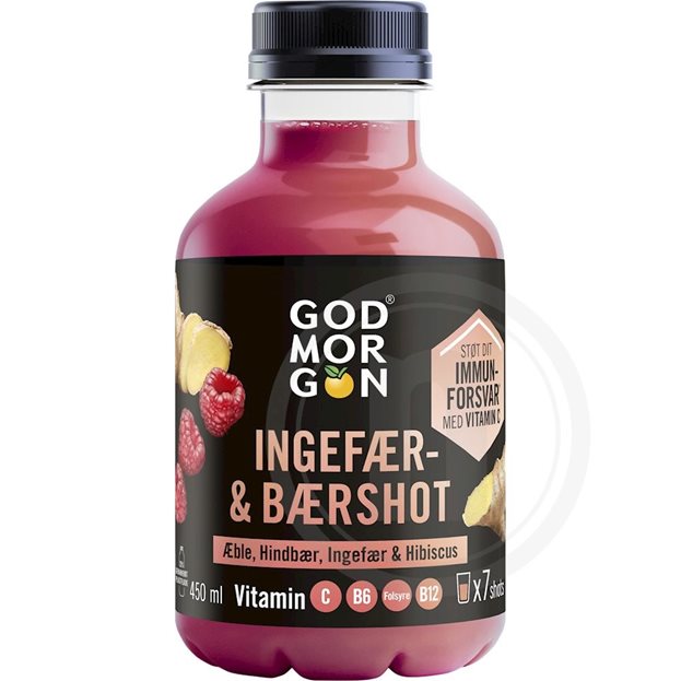 Ingefær- og bærshot fra God Morgen – Leveret med nemlig.com