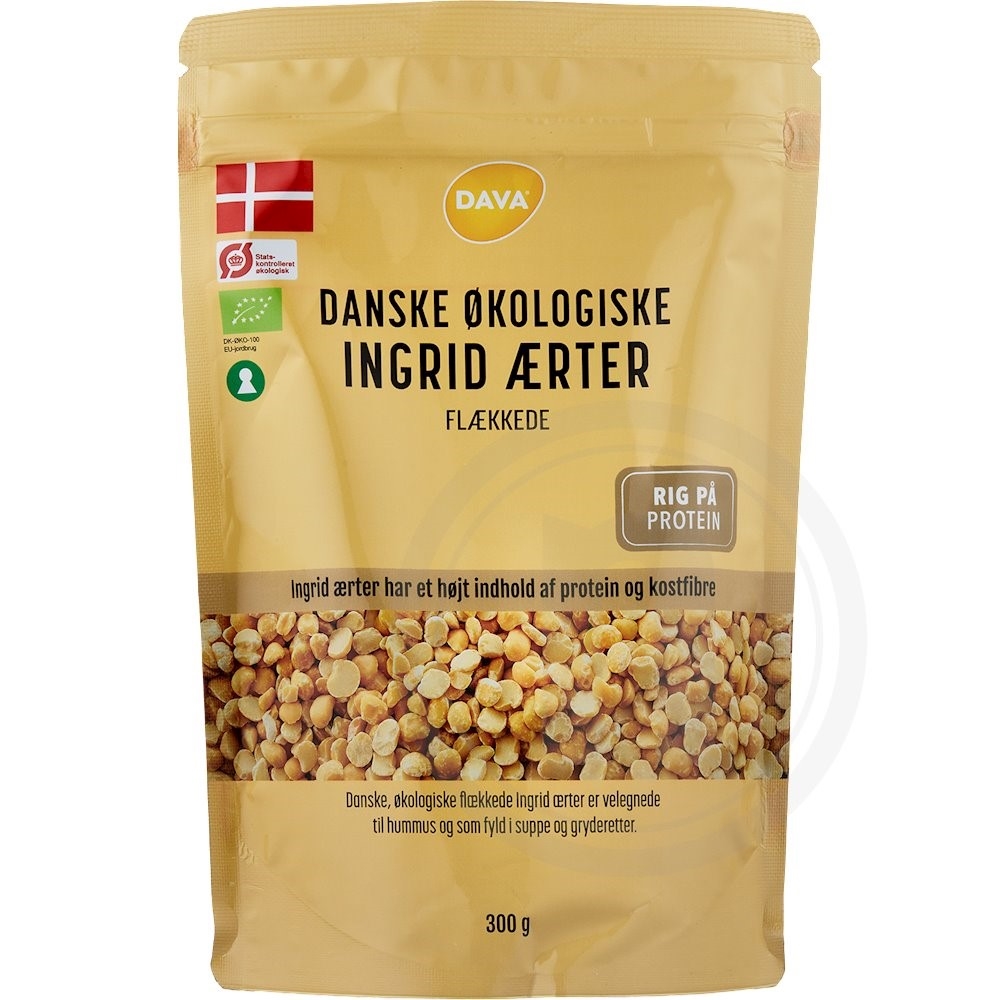 Ingrid ærter (flækkede) øko.