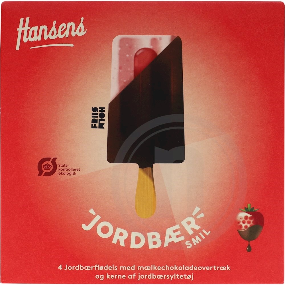 Jordbær is øko.