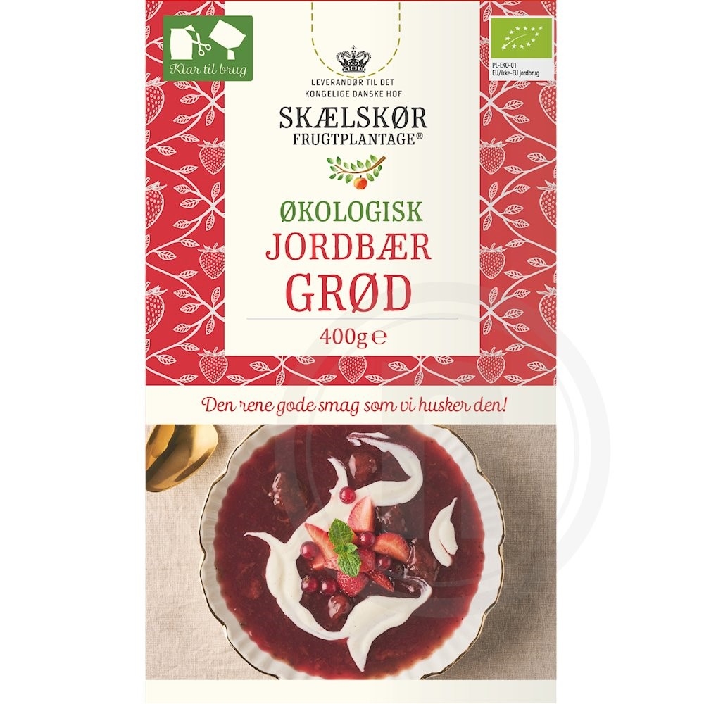 Jordbærgrød øko.