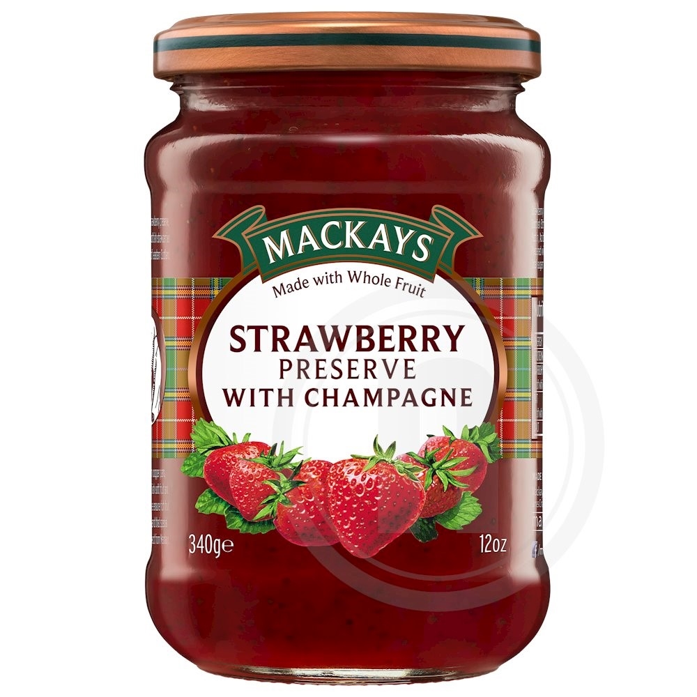 Mackays Jordbærmarmelade m. Champagne