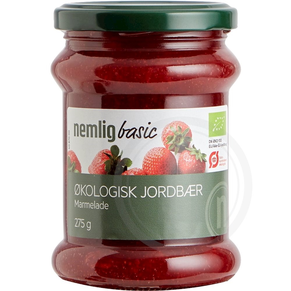 Jordbærmarmelade øko.