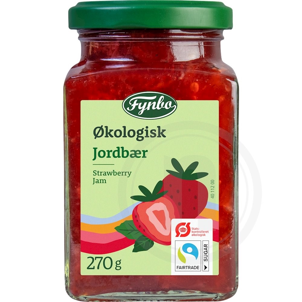 Jordbærmarmelade øko.