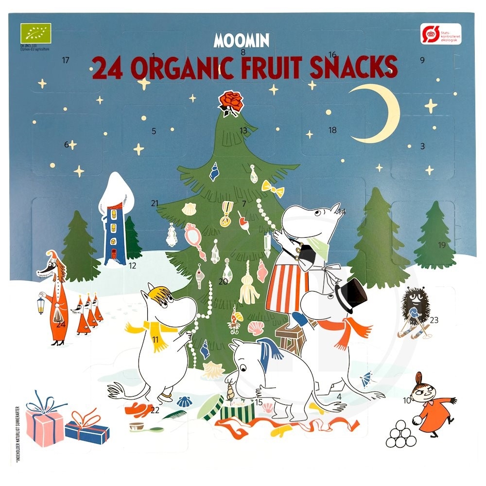 Julekalender m. frugtsnack
