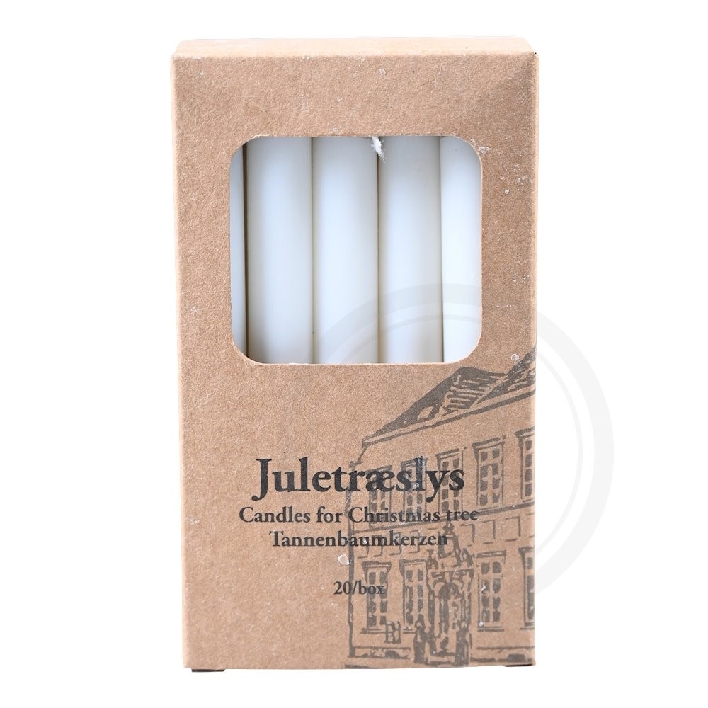 Juletræslys (hvid)