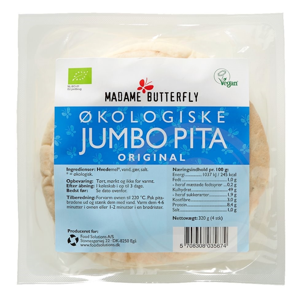 Jumbo pitabrød øko.