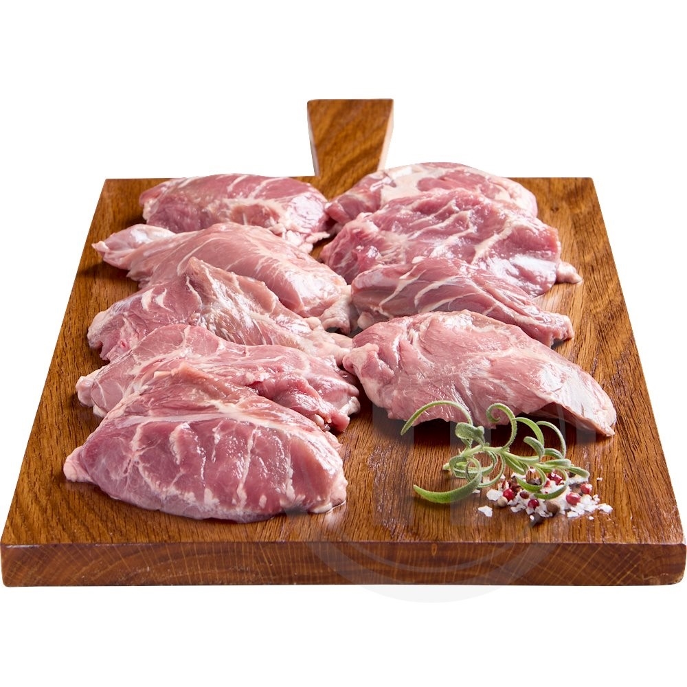 Kæber af gris, 1 kg / frost