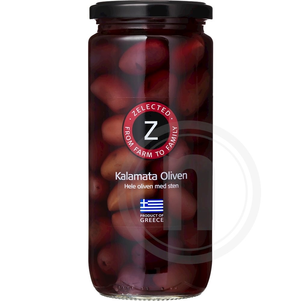 Zelected Foods Kalamata oliven med sten