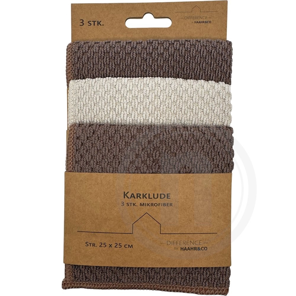 Karklude (mokka og beige)