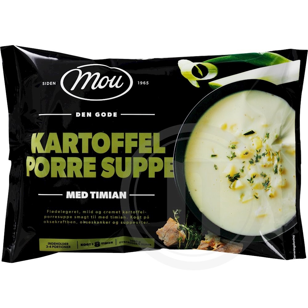 Mou Kartoffel-Porresuppe