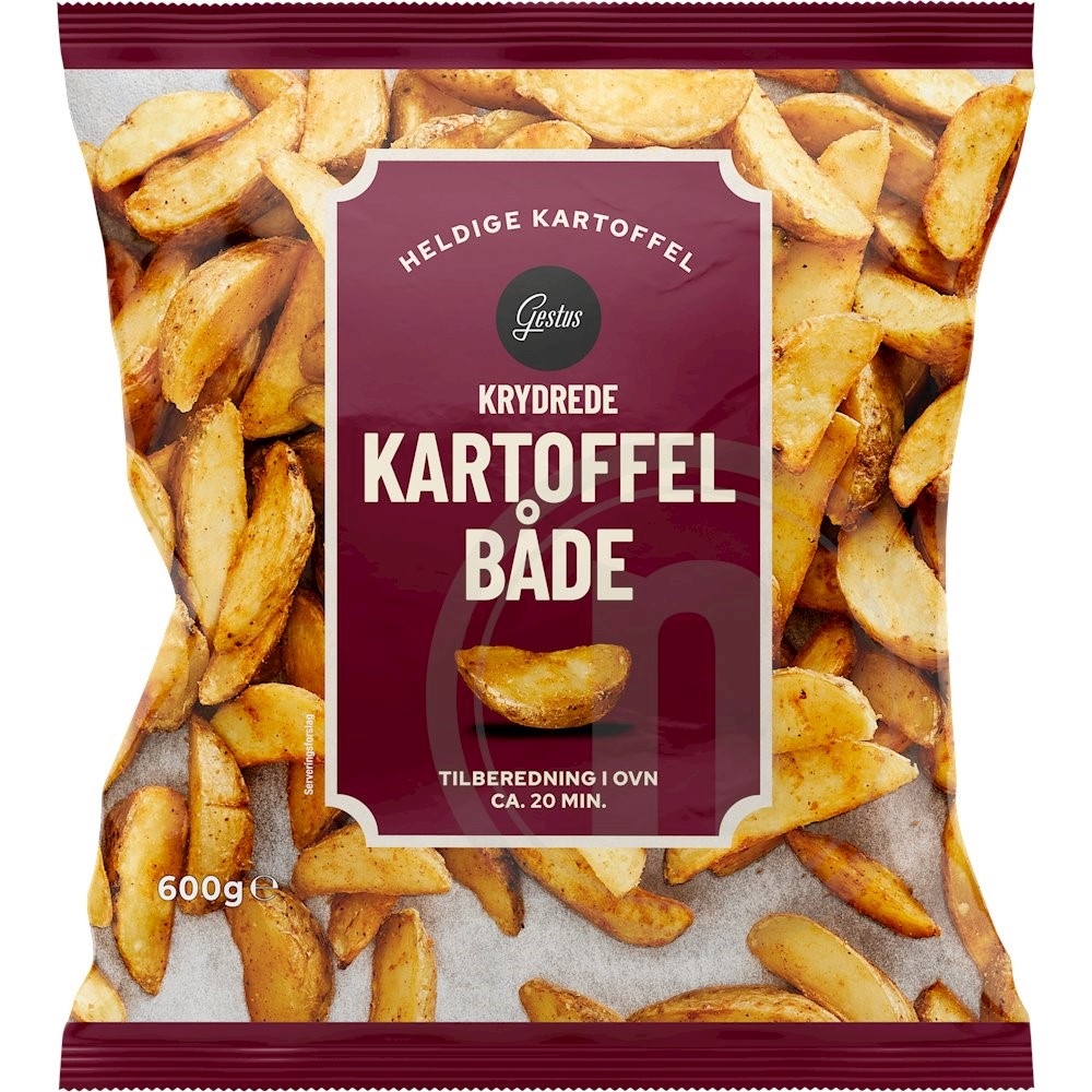 Kartoffelbåde (krydrede)