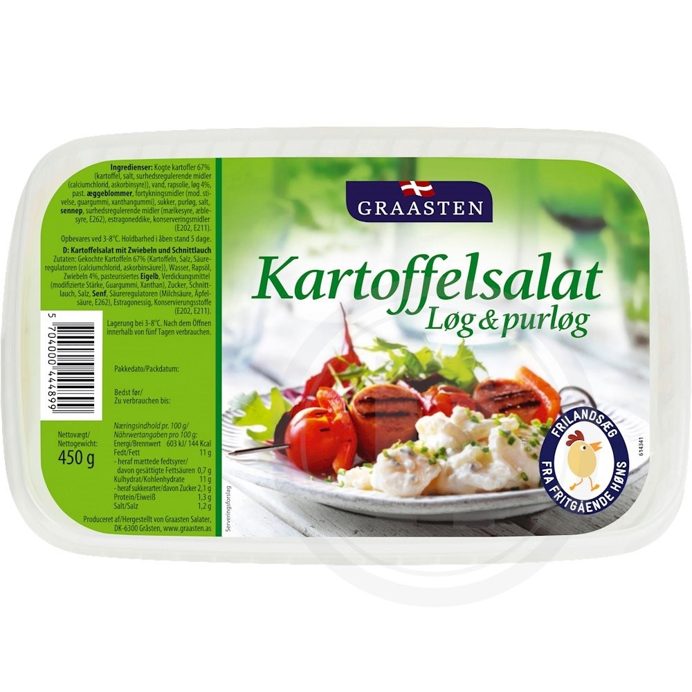 Graasten Kartoffelsalat m. Purløg/Løg