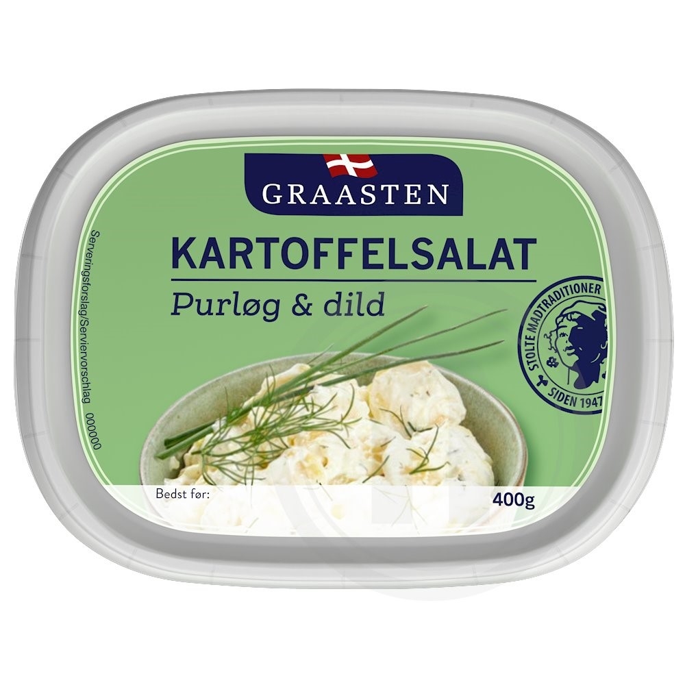 Kartoffelsalat m. purløg
