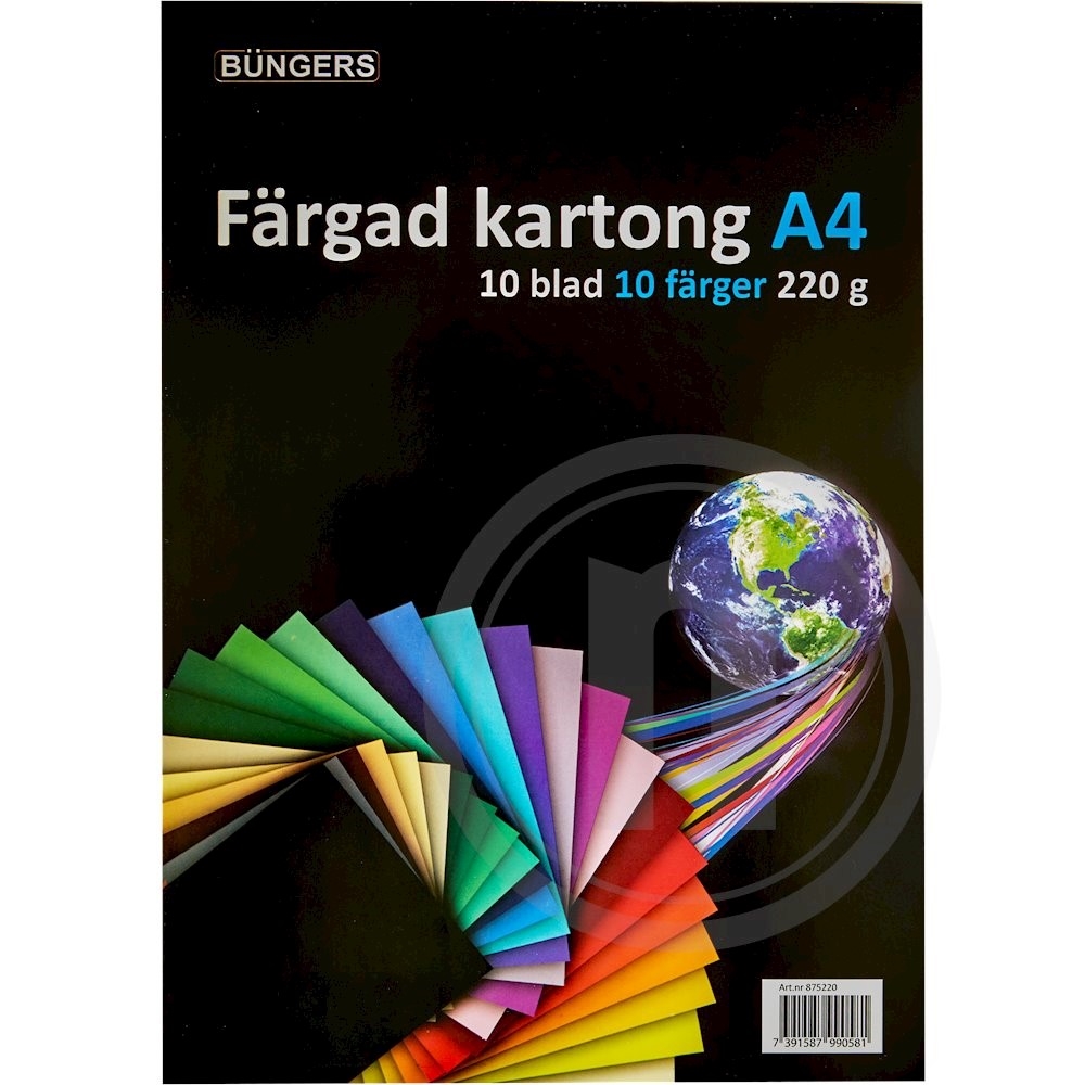Büngers Karton A4 assorterede farver
