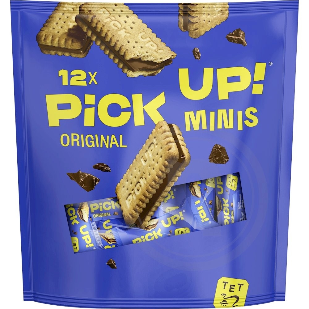 PiCK UP Kiks Med Mælkechokolade Mini 12-pak