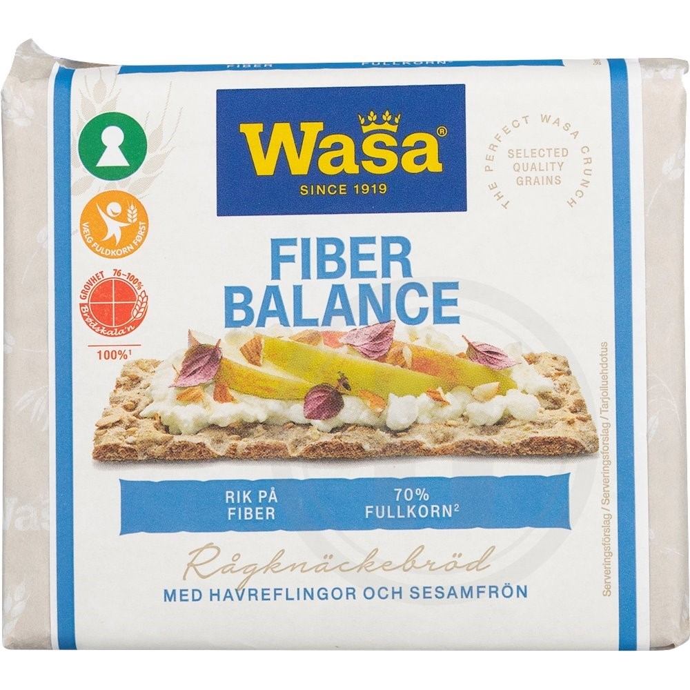 Knækbrød fiber balance