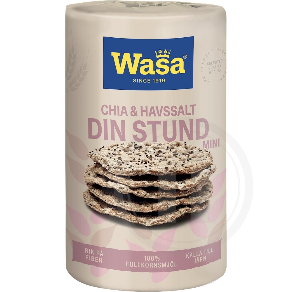 Knækbrød m. chia og havsalt