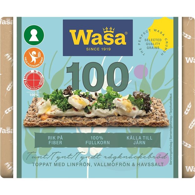 Knækbrød m. frø og havsalt fra Wasa – Leveret med nemlig.com