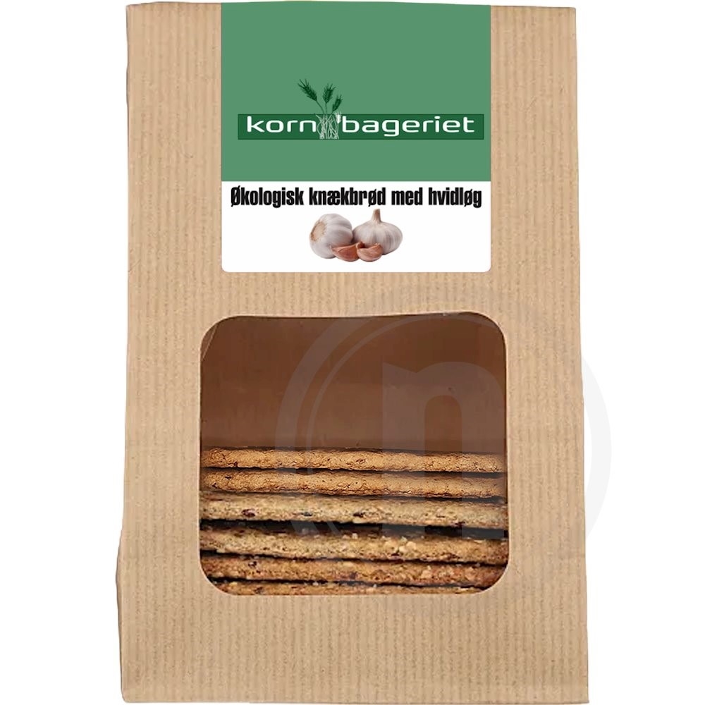 Kornbageriet Knækbrød m. hvidløg øko.