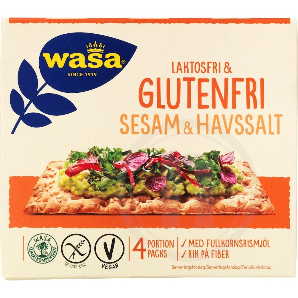 Knækbrød m. sesam og havsalt