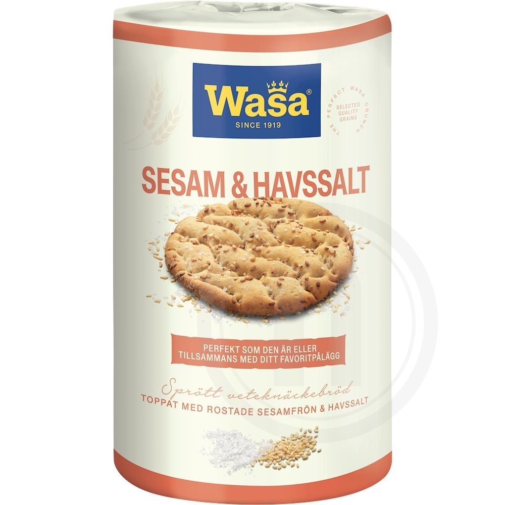 Knækbrød m. sesam og havsalt