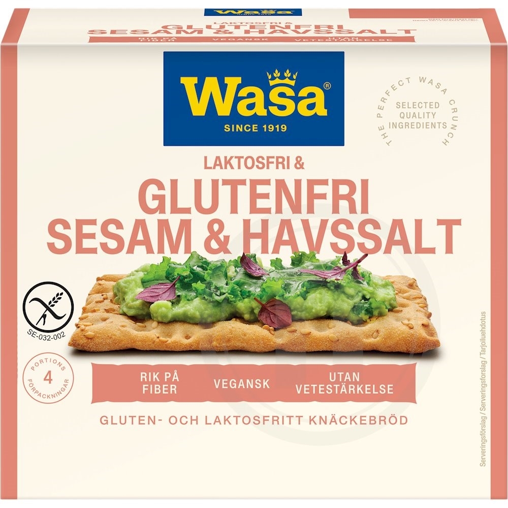 Knækbrød m. sesam og havsalt