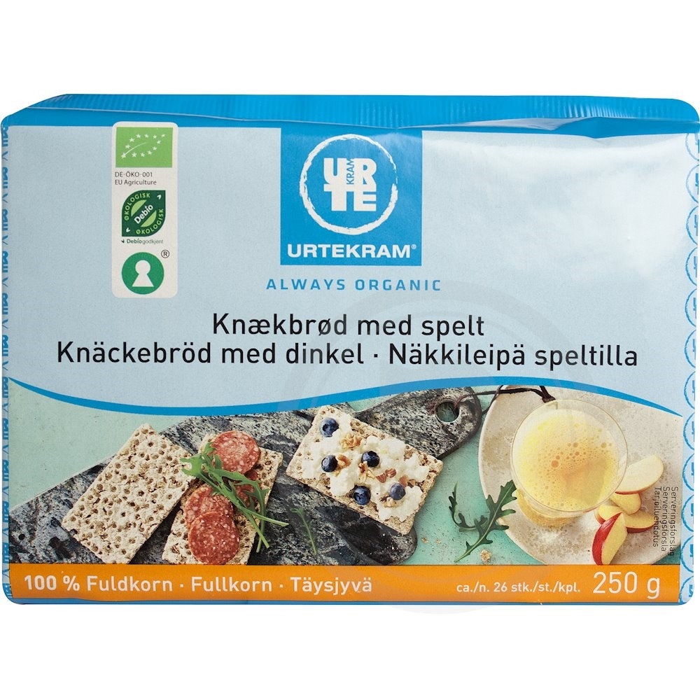 Knækbrød m. spelt øko.