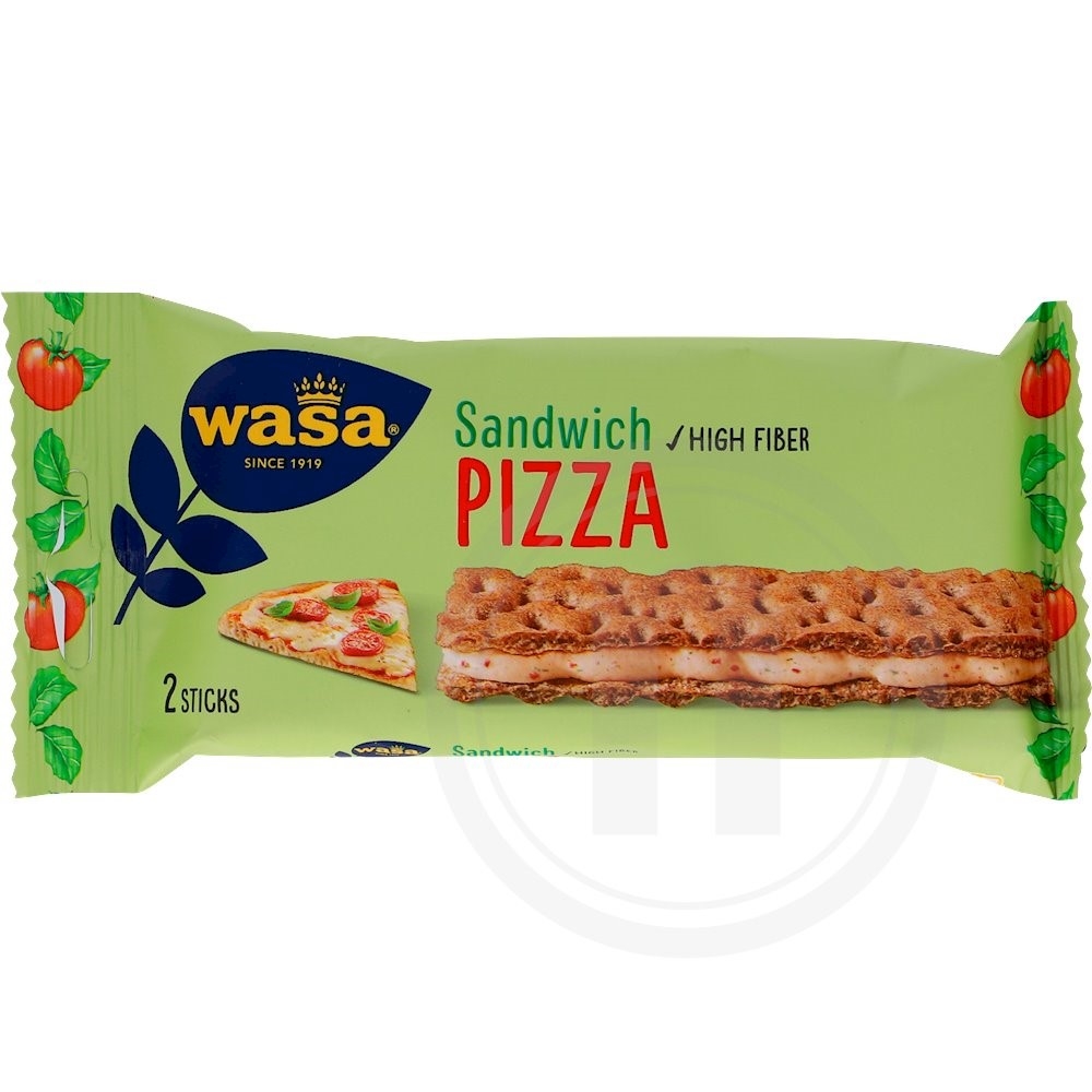 Knækbrød sandwich pizza
