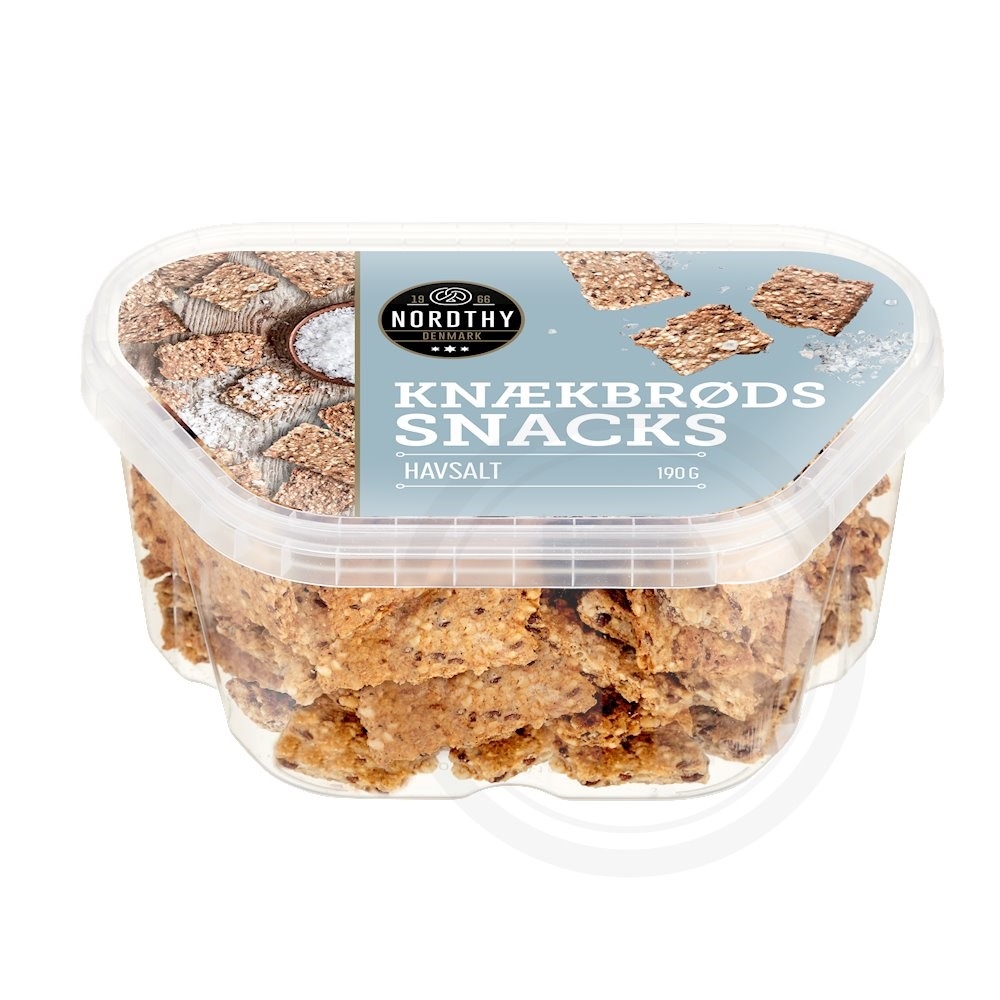 Knækbrødssnacks m. havsalt