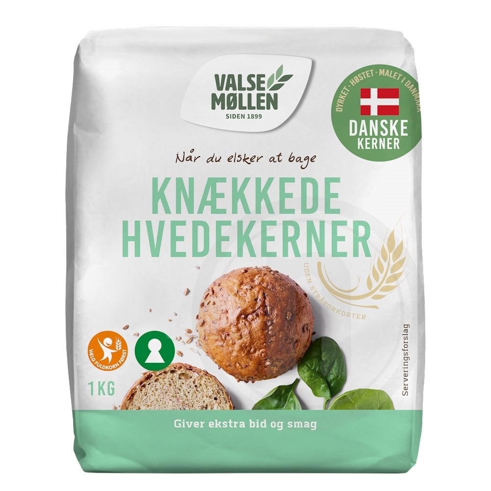 Knækkede hvedekerner