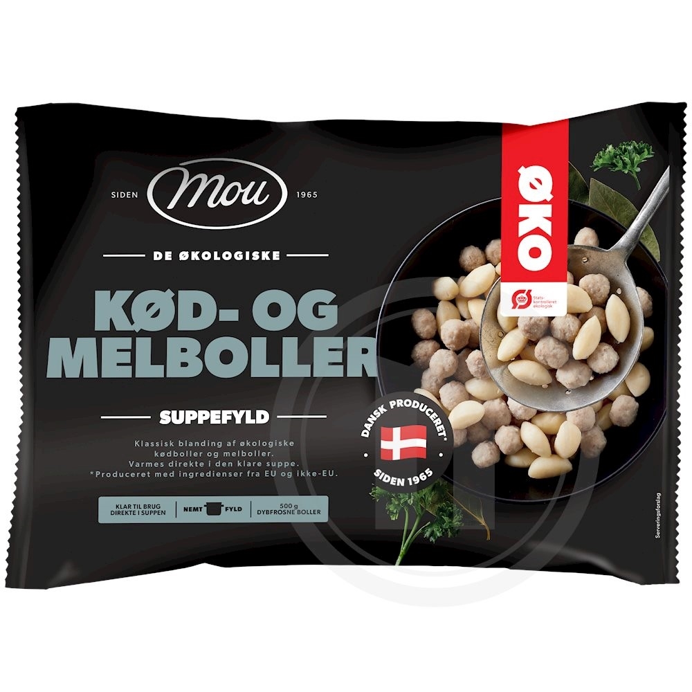Kød- og melboller øko.