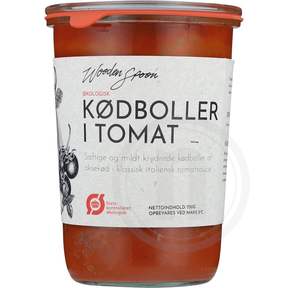 Kødboller i tomat øko.