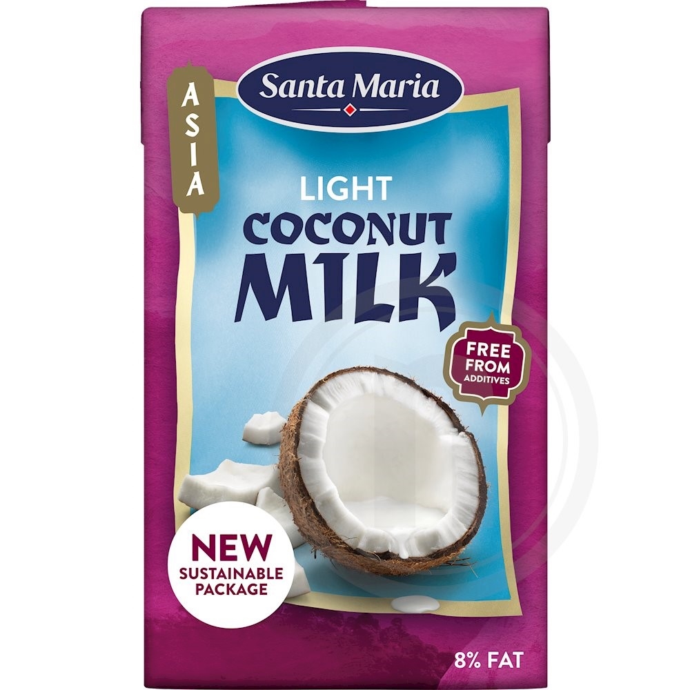 Santa Maria Kokosmælk light 8% 250 ml